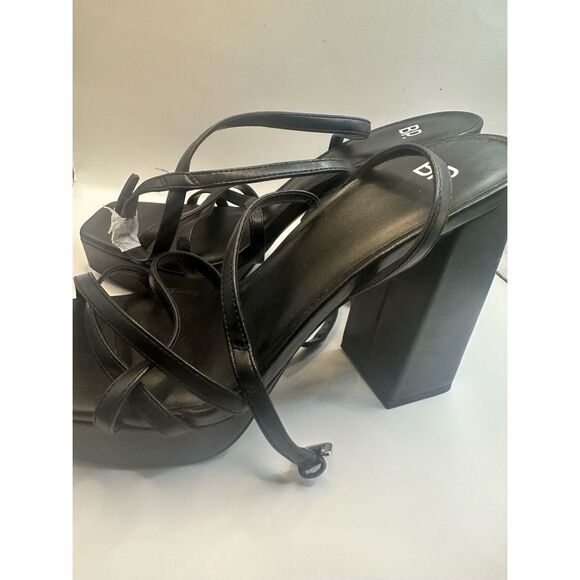 BP Women's Black Tavey Ankle Strap Sandals Size 11 - Picture 4 of 6